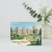 Catherine Paleis Rusland Briefkaart (Staand voorkant)