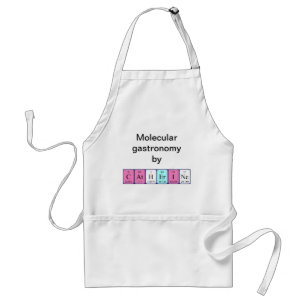 Catherine periodieke table name apron standaard schort
