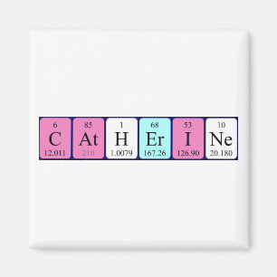 Catherine periodieke table name magnet