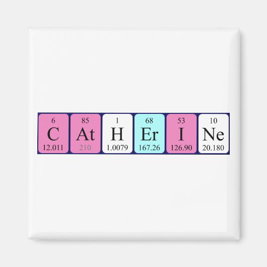 Catherine periodieke table name magnet (Voorkant)