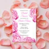 Catherine Pink Peony Bridal Shower Uitnodiging