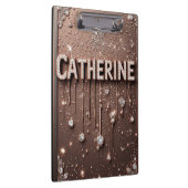 🌸Catherine Rose Gouden Glitter Naam Notities🌸 Klembord (Rechts)