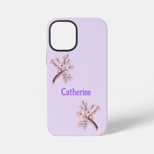 Catherine Sakura Bloesemtak Hart iPhone Hoesje (Achterkant)
