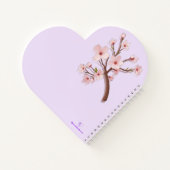 Catherine Sakura Blossom Branch Heart Notitieboek (Achterkant)
