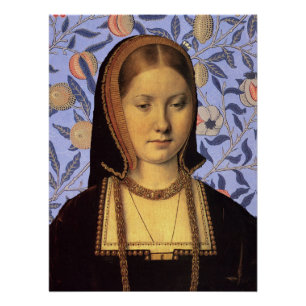 Catherine van Aragon Koningin van Engeland Portret Perfect Poster