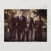 Catherine William Harry Meghan Long Walk 2022 Briefkaart (Voorkant)