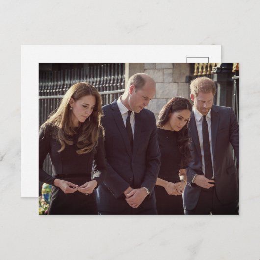 Catherine William Harry Meghan Windsor Castle 2022 Briefkaart (Voorkant / Achterkant)