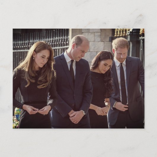 Catherine William Harry Meghan Windsor Castle 2022 Briefkaart (Voorkant)