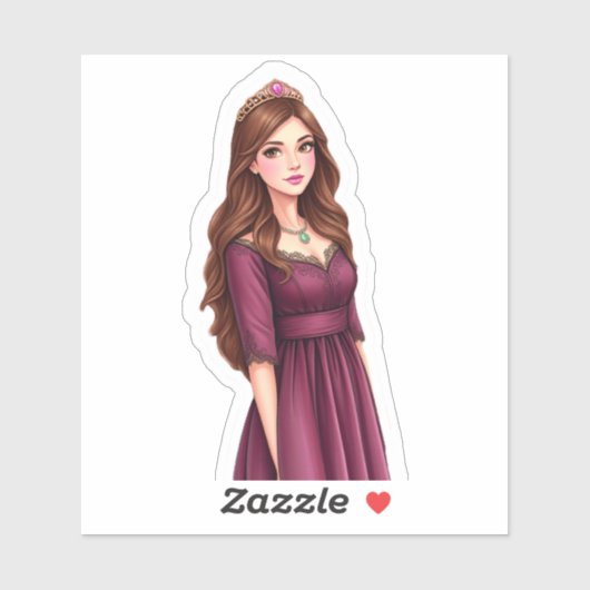 Catherine's White Background Sticker (Vel)