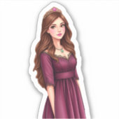 Catherine's Witte Achtergrondsticker Sticker (Voorkant)