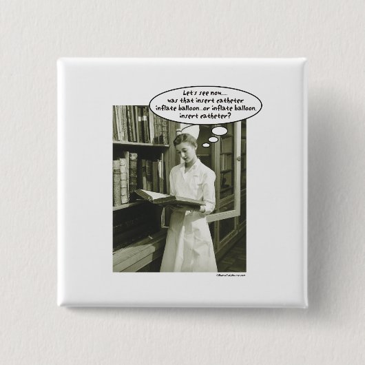 Catheter Inflate ballon invoegen of ..... Vierkante Button 5,1 Cm (Voorkant)