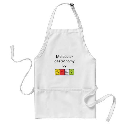 Cathey periodieke table name apron standaard schort (Voorkant)