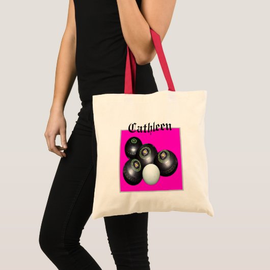Cathleens Lawn Bowls Canvas tas (Voorkant (product))