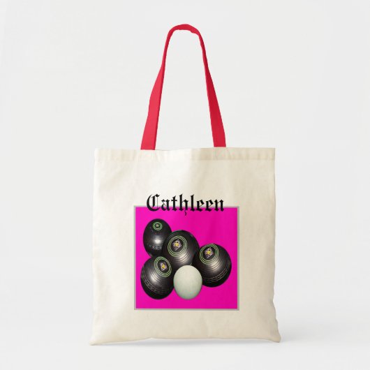 Cathleens Lawn Bowls Canvas tas (Voorkant)