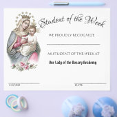 Catholic Achievement School Certificate Award Flyer (Enkel)