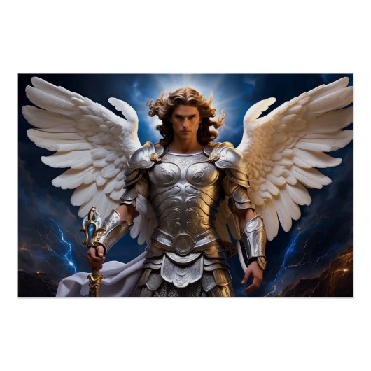 *~* Catholic Archangel Michael Energy AP47 Perfect Poster (Voorkant)