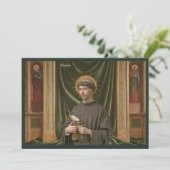 Catholic Art Briefkaart | Saint Alcuin (Staand voorkant)