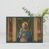 Catholic Art Briefkaart | Saint Etheldreda (Staand voorkant)