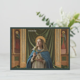 Catholic Art Briefkaart   Saint Etheldreda