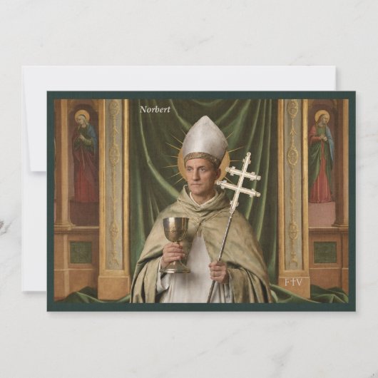 Catholic Art Briefkaart | Saint Norbert (Voorkant)