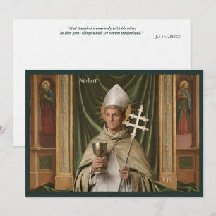 Catholic Art Briefkaart   Saint Norbert