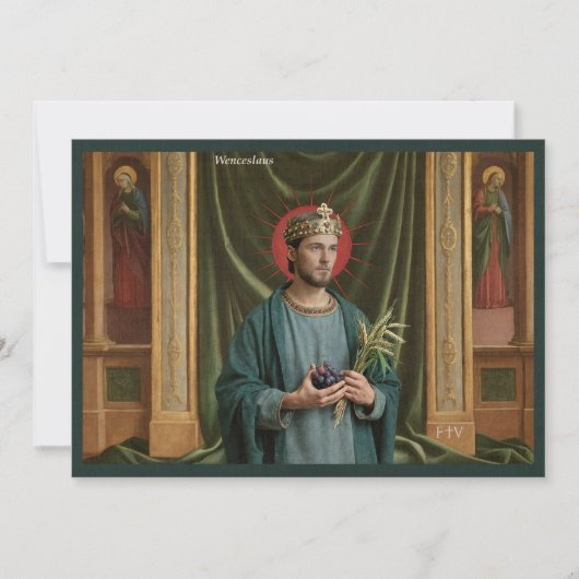 Catholic Art Briefkaart | Saint Wenceslaus (Voorkant)