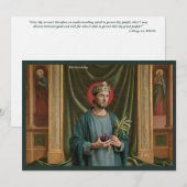 Catholic Art Briefkaart | Saint Wenceslaus (Voorkant / Achterkant)