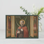 Catholic Art Holy Card | Saint Bonaventure Kaart (Staand voorkant)