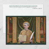 Catholic Art Holy Card | Saint Rabanus Maurus Kaart (Voorkant / Achterkant)