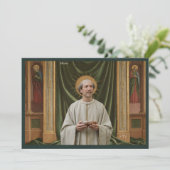 Catholic Art Holy Card | Saint Ursus of Aosta Kaart (Staand voorkant)