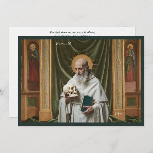 Catholic Art Postcard | Saint Romuald Kaart (Voorkant / Achterkant)