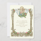 Catholic Baptism Christening Mary Jesus Kaart (Achterkant)