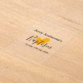 Catholic baptism kids modern simple QR minimal Acryl Uitnodigingen (Laagn)