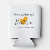 Catholic baptism kids modern simple QR minimal Blikjeskoeler (Achterkant)