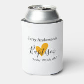 Catholic baptism kids modern simple QR minimal Blikjeskoeler (Blikje Achterkant)