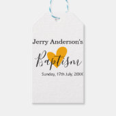 Catholic baptism kids modern simple QR minimal Cadeaulabel (Voorkant)