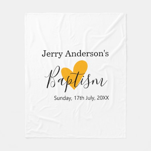 Catholic baptism kids modern simple QR minimal Fleece Deken (Voorkant)