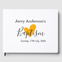 Catholic baptism kids modern simple QR minimal Gastenboek