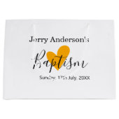 Catholic baptism kids modern simple QR minimal Groot Cadeauzakje (Voorkant)