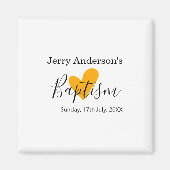 Catholic baptism kids modern simple QR minimal Magneet (Voorkant)