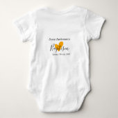 Catholic baptism kids modern simple QR minimal Romper (Achterkant)