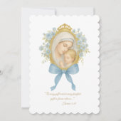 Catholic Boy Baby shower Maria en Jezus Kaart (Voorkant)