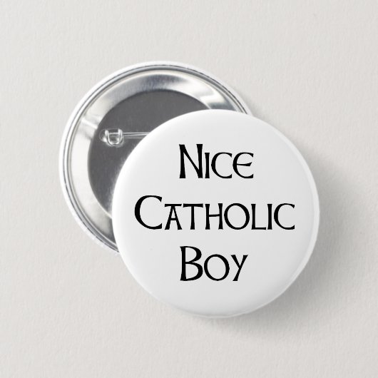 catholic boy nice ronde button 5,7 cm (Voorkant /achterkant)