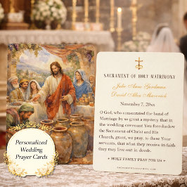 Catholic Cana Wedding Prayer Cards Visitekaartje