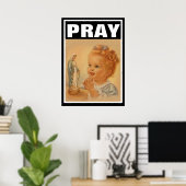 CATHOLIC CHILD PRAY VIRGIN MARY PROLIFE POSTER (Thuiskantoor)