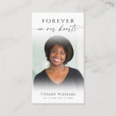 Catholic Christian Funeral Memorial Prayer Card Visitekaartje (Voorkant)