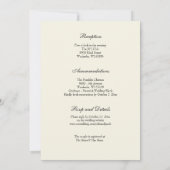 CATHOLIC CHRISTMAS POINSETTIA WEDDING INVITATIONS KAART (Achterkant)