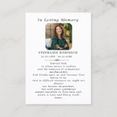 Catholic Divine Mercy Jesus Funeral Prayer Card Visitekaartje (Voorkant)