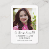  Catholic Divine Mercy Jesus Funeral Prayer Card Visitekaartje (Voorkant)