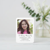  Catholic Divine Mercy Jesus Funeral Prayer Card Visitekaartje (Staand voorkant)